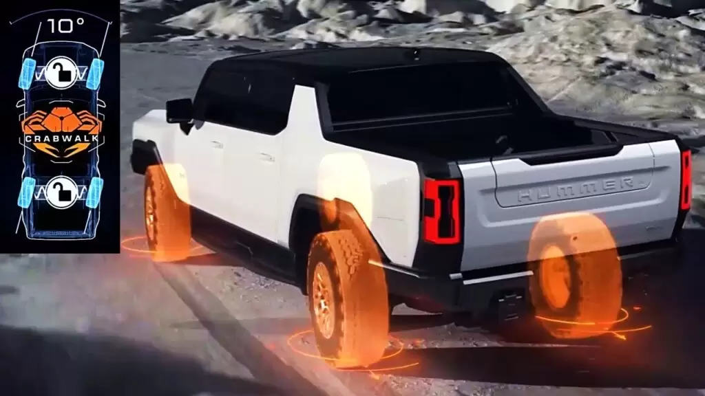 GMC Hummer EV Crab Mode