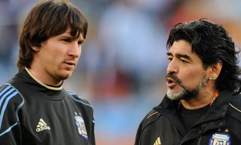 Messi and Maradona