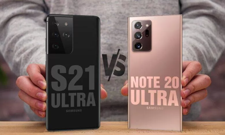 Samsung Galaxy S21 Ultra vs Galaxy Note20 Ultra