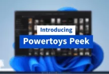 ویژگی Powetoys Peek ویندوز